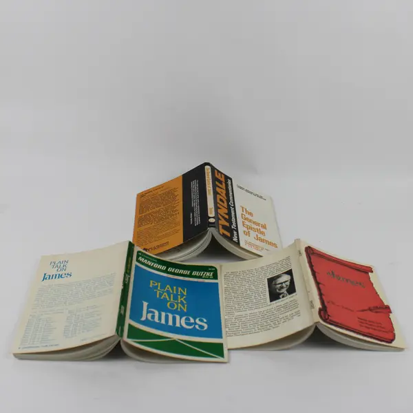 Vintage Lot of 3 Paperback Books On The New Testament & The Apostle James 