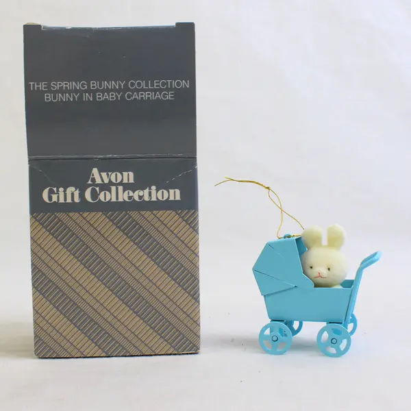 Avon Gift Collection "The Spring Bunny Collection Bunny In Baby Carriage"
