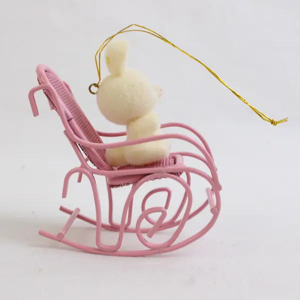 Avon Gift "The Spring Bunny Collection Bunny In Rocker" Hanging Ornament