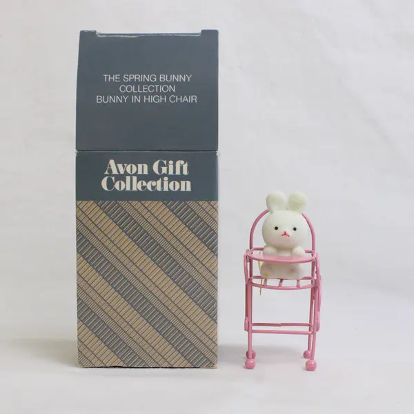 Avon Gift "The Spring Bunny Collection Bunny In High Chair" Hanging Ornament