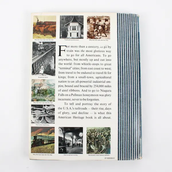 The American Heritage History of Railroads in America Oliver Jensen 1975 HC DJ