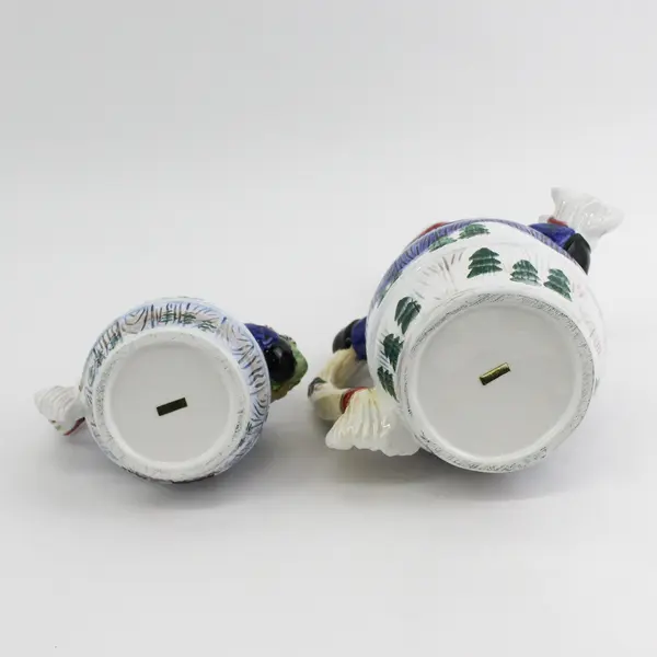 Ceramic Snowman Teapot And Matching Creamer