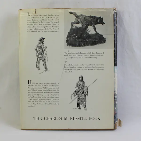 Vintage The Charles M Russell Book The Cowboy Artist Harold McCracken 1957 HC DJ