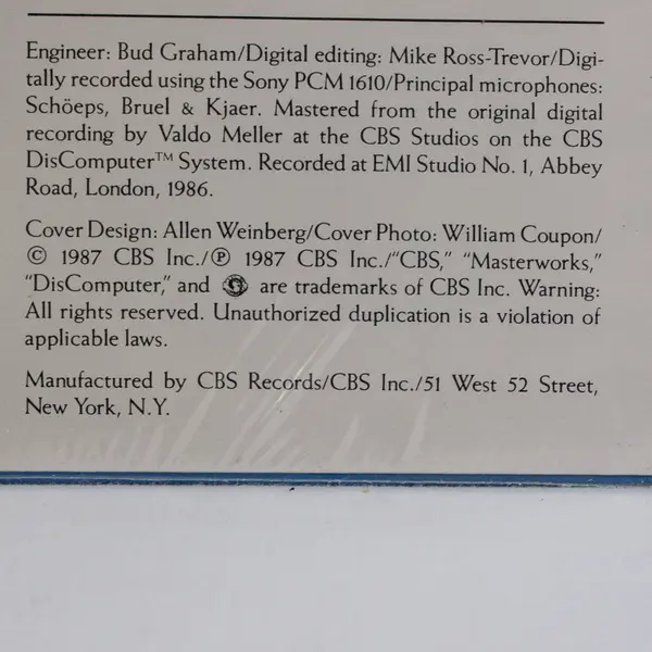 Sibelius, Philharmonia Orchestra, Esa-Pekka Salonen 12" Vinyl Record