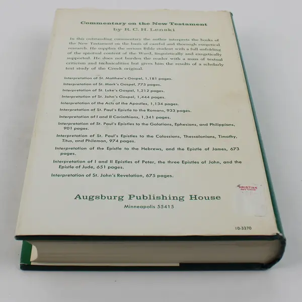 The Interpretation of Epistle to the Hebrews and the Epistle of James 1966 HC DJ