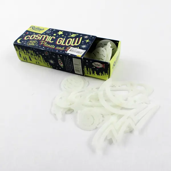 Lot of 7 Assorted Small Toys Mixed Figures & Accessories Glow in the Dark Planet