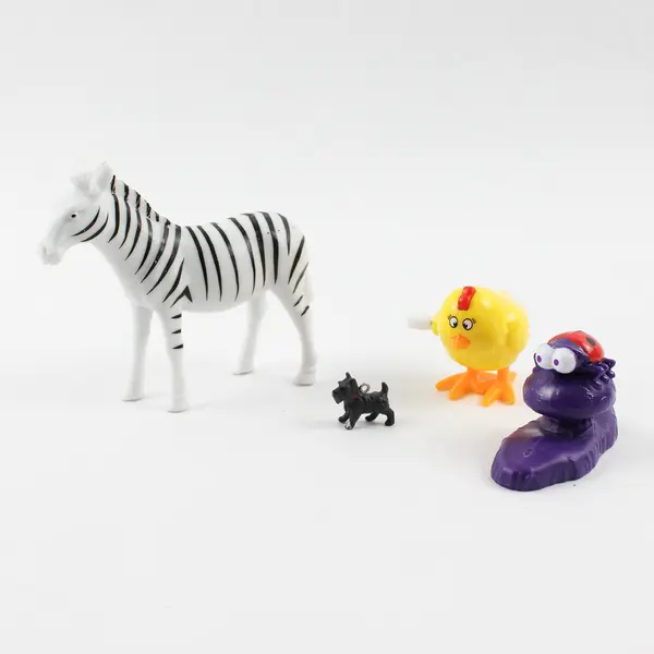 Lot of 7 Assorted Small Toys Mixed Figures & Accessories Glow in the Dark Planet