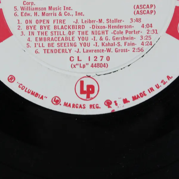 Open Fire, Two Guitars Johnny Mathis 12"  Vinyl Record