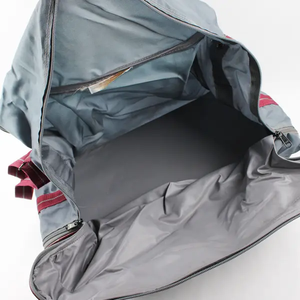 Samsonite Duffle Bag Grey Maroon Travel Gym Shoulder Strap Men's