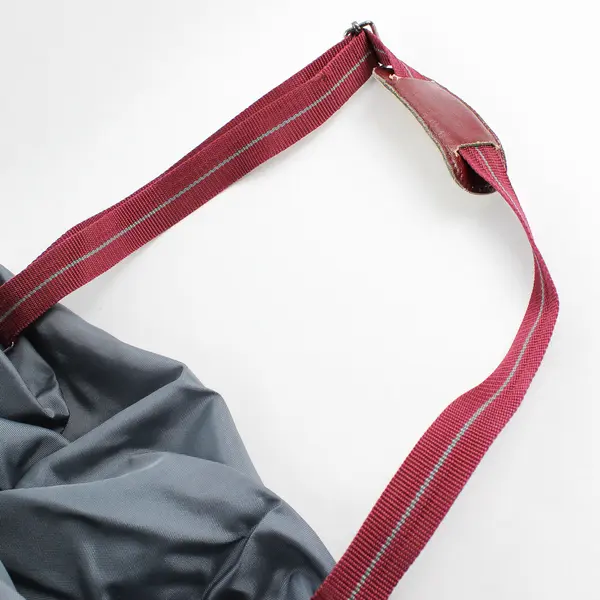 Samsonite Duffle Bag Grey Maroon Travel Gym Shoulder Strap Men's