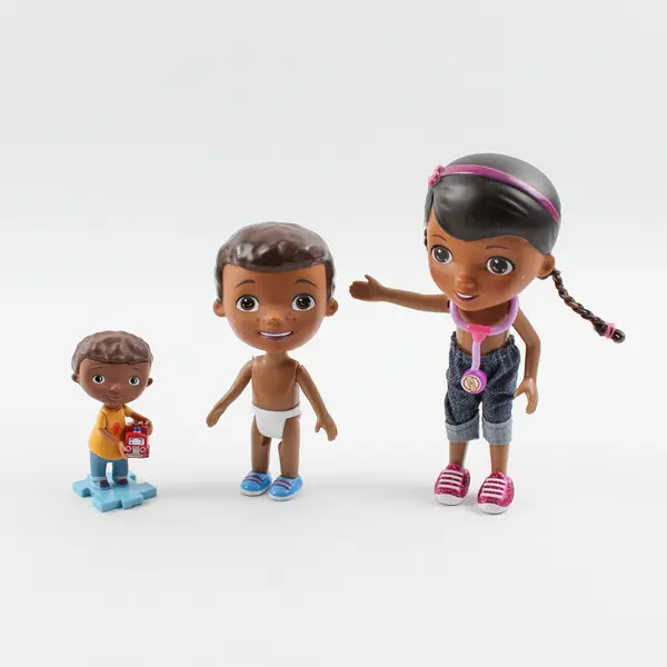 Lot of 3 Doc McStuffins Figures Missing Clothes Collectible