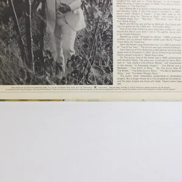 Johnny Mathis - "A Lovely Way to Spend an Evening" 12" Vinyl Record