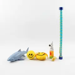 Lot of 6 Small Toys Mixed Action Figures & Accessories 