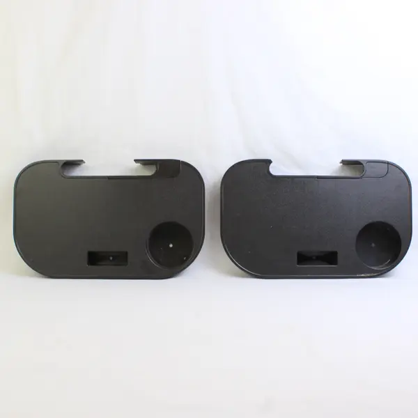 Lot Of 2 Unbranded Black Plastic Universal Clip On Side Tray Chairs/Recliners