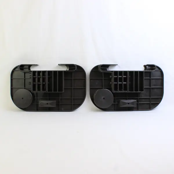 Lot Of 2 Unbranded Black Plastic Universal Clip On Side Tray Chairs/Recliners