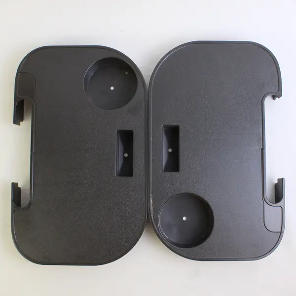 Lot Of 2 Unbranded Black Plastic Universal Clip On Side Tray Chairs/Recliners