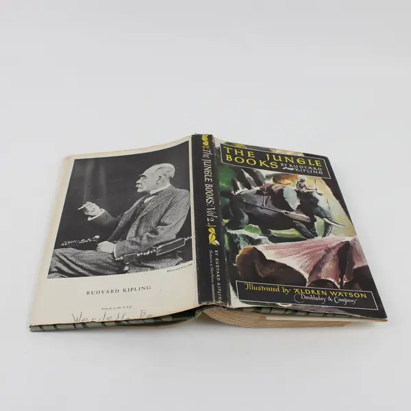 Vintage The Jungle Books by Rudyard Kipling Vol 2 1948 Hardcover Dust Jacket 