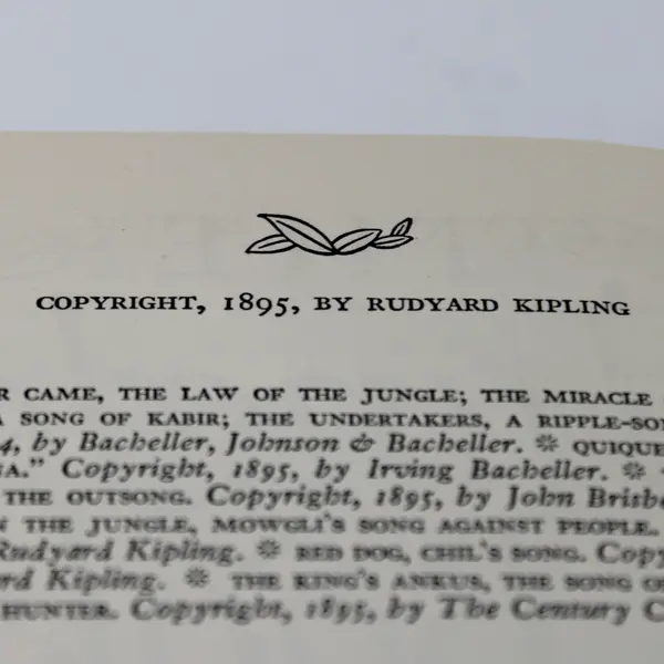 Vintage The Jungle Books by Rudyard Kipling Vol 2 1948 Hardcover Dust Jacket 