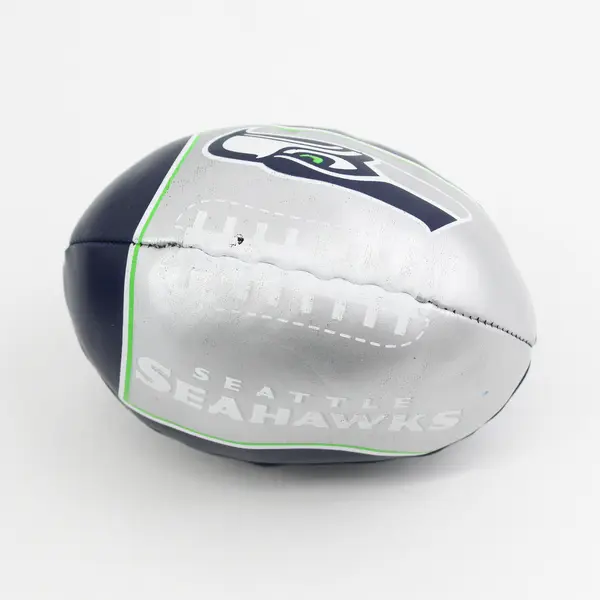 Lot of 2 Miniature Toy Balls Seattle Seahawks Football & Spider-Man