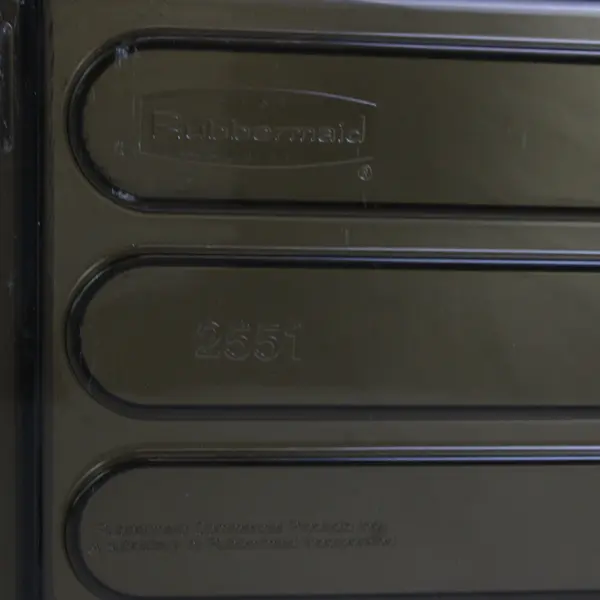 Lot Of 3 Matching Rubbermaid Clear Brown Plastic Stackable Document Trays