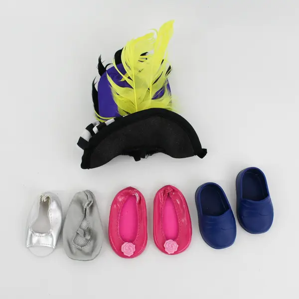 Lot of Assorted Doll Clothes & Shoes, Mixed Styles & Sizes