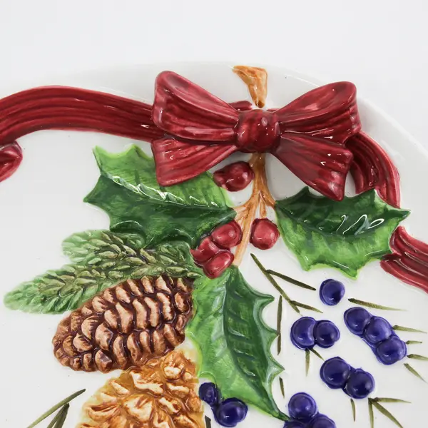 Vintage Otagiri Rose Baxter Oval Holiday Plate