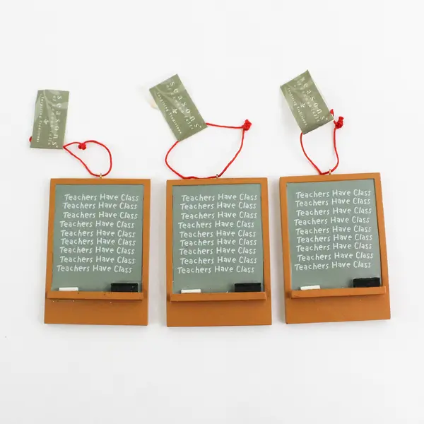 Lot of 3 Seasons Of Cannon Falls Teachers Have Class Blackboard Ornaments