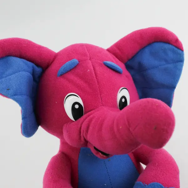 Ace Toys Pink & Blue Elephant Plush Stuffed Animal