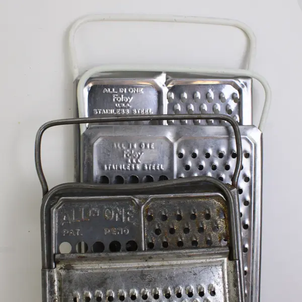 Lot Of 4 Foloy & Ekco Stainless Steel Kitchen Graters 3 All In One Foloy 1 Ekco