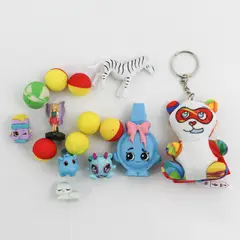 Lot of 15 Small Balls & Figures Mixed Toys