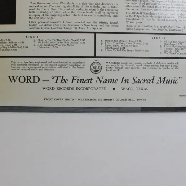 Del Roper Chimes From The Church Tower 12" Vinyl Record