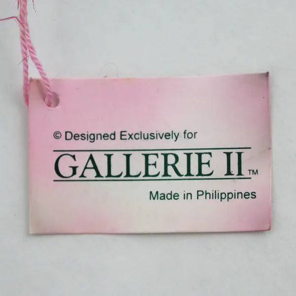 Lot of 2 Gallerie II Hand Painted Resin Angel Ornaments 3.5"