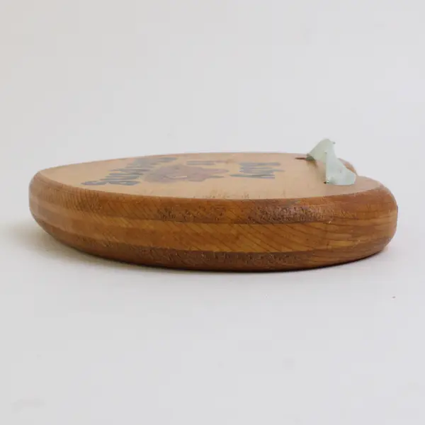 Handmade/Painted Wooden Heart "Baby Is Sleeping" W/ Teddy Bear Hanging Sign