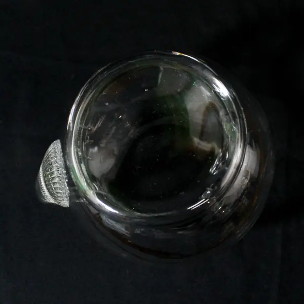 Vintage Macbeth Evans Hand Blown Ball Pitcher With Double Gold Band