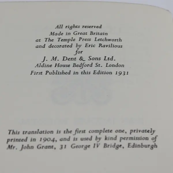 VTG Confessions of Jean Jacques Rousseau Edited by Ernest Rhys Vol I 1931 HC
