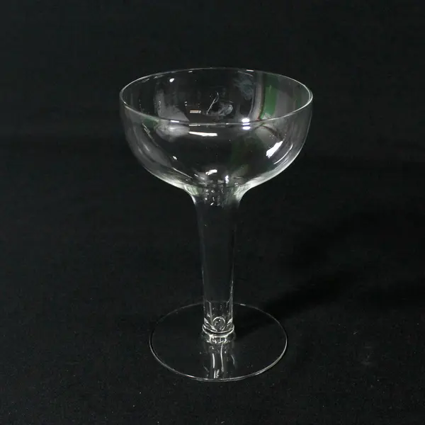 3 Mismatched Crystal  Hollow Stem Champagne Glasses