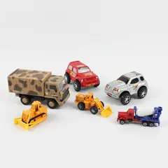Lot of 6 Toy Cars Diecast Mixed Used Collectible Vehicles