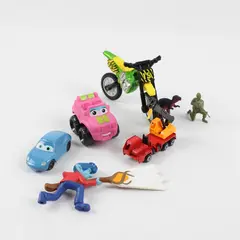 Lot of 7 Toy Cars & Action Figures