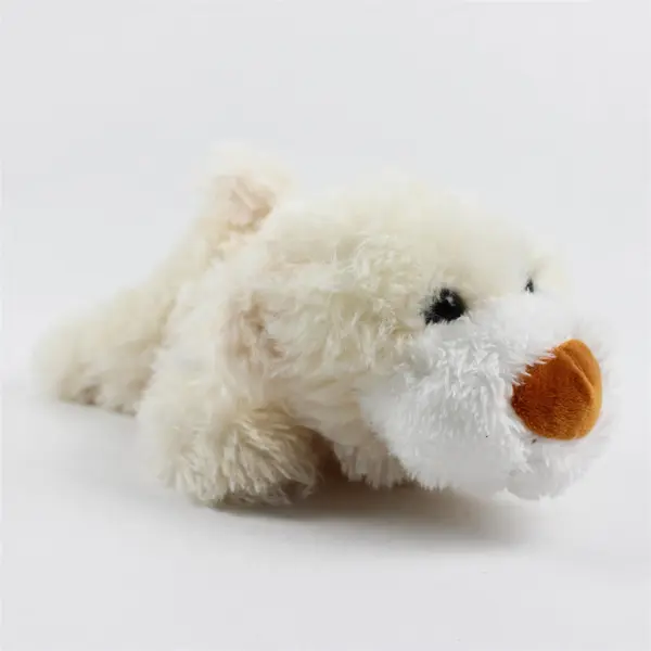 Greenbrier International 9" Plush Off White Polar Bear Laying Down Adorable