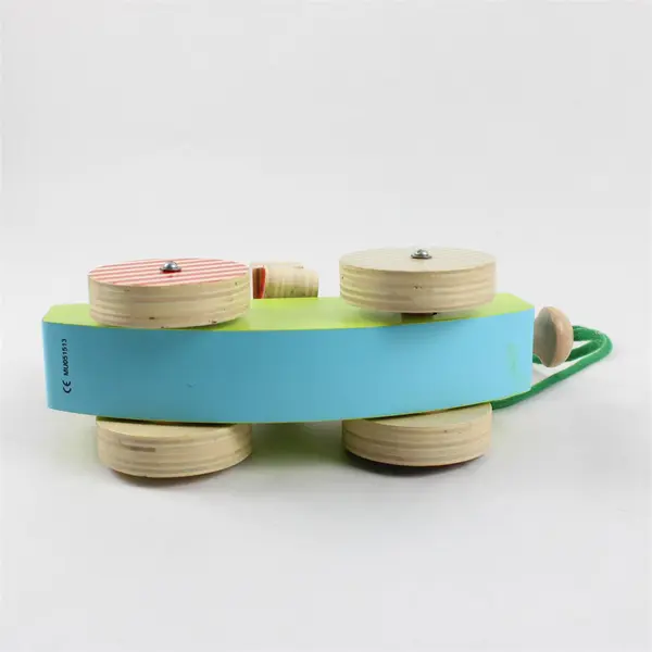 Skip Hop Alphabet Zoo Rock & Stack Wooden Pull Toy