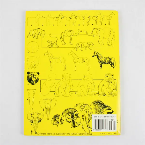 How to Draw Animals Jack Hamm Paperback (Perigee) 