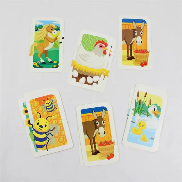 School Zone Memory Match Farm Card Game: 56 Game Cards, Preschool, Kindergarten,
