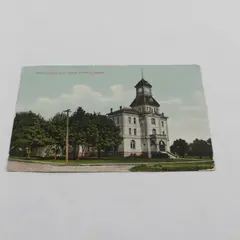 Benton County Court House Corvallis Oregon Color Litho Postcard 1910