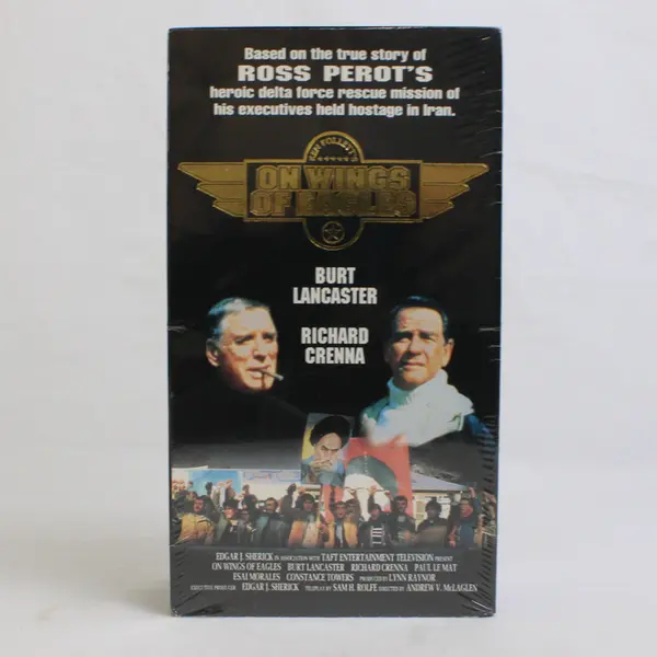 On Wings of Eagles Double VHS Tapes Set, #3019 Burt Lancaster, New/Sealed