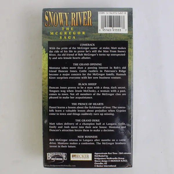 Snowy River McGregor Saga Double VHS Tapes #91553 New/Sealed