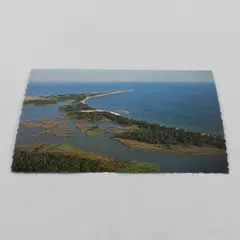 Vintage Point Lookout Maryland Aerial View Color Postcard Chesapeake Bay