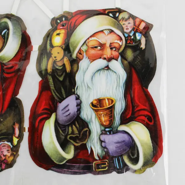 Lot Of 6 Vtg German Diecut Scraps EF No 7051 Santa Old St. Nicholas Sheet Paper