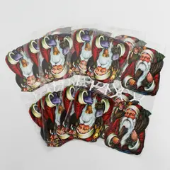 Lot Of 5 Vtg German Diecut Scraps EF No 7051 Santa Old St. Nicholas Sheet Paper