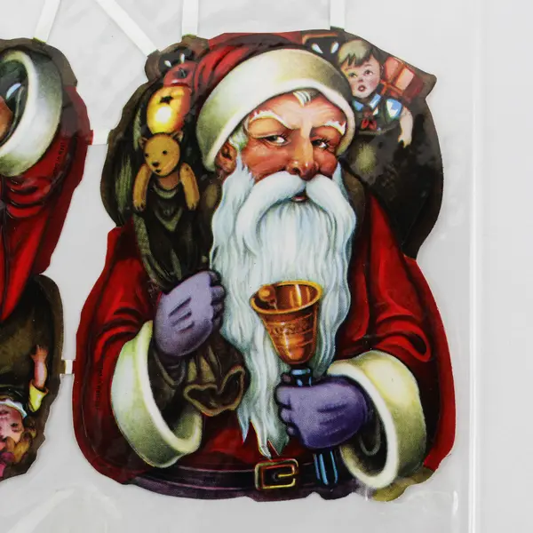 Lot Of 5 Vtg German Diecut Scraps EF No 7051 Santa Old St. Nicholas Sheet Paper