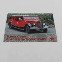 Vintage Scenic Coach Glacier National Park Montana Color Postcard
